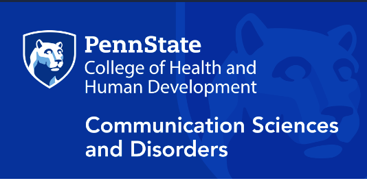 College of Health and Human Development Communication Sciences and Disorders Logo