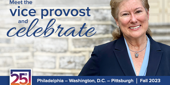 "Meet the vice provost and celebrate."