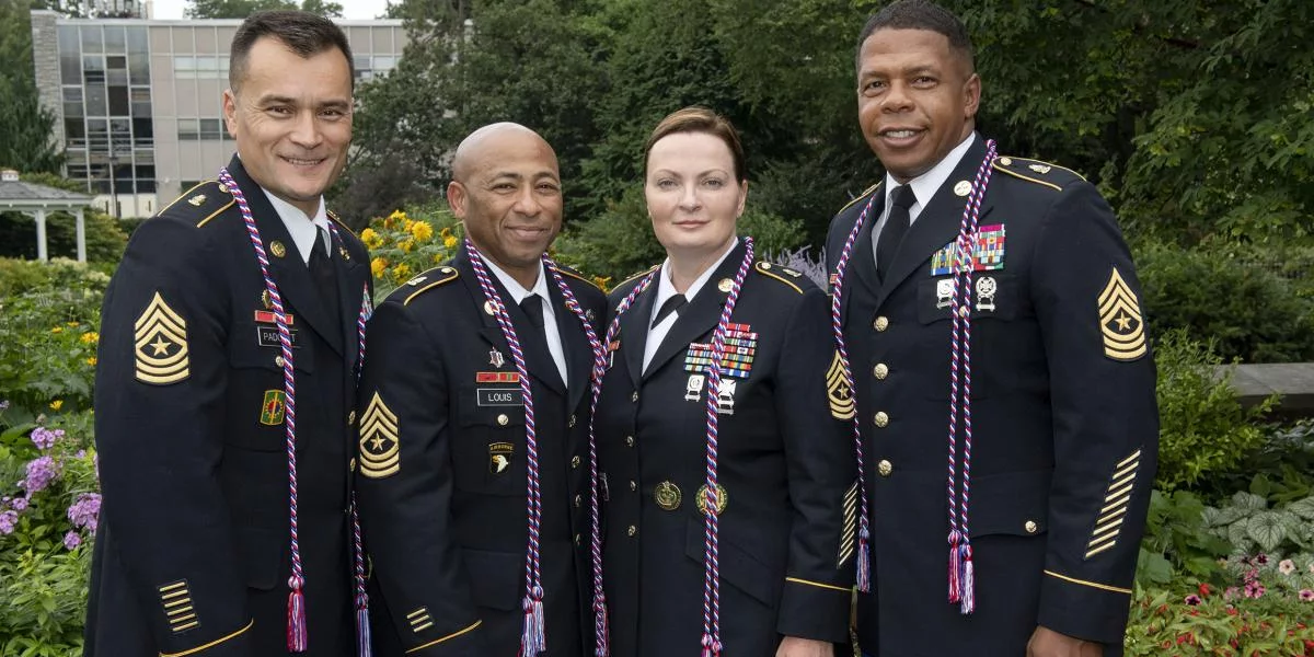 PA National Guard graduates with honors chords