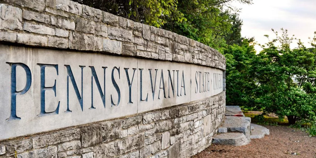 Pennsylvania State University stone wall