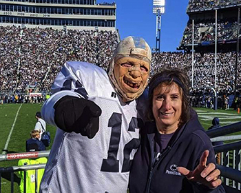 Theresa Tama at Beaver Stadium.