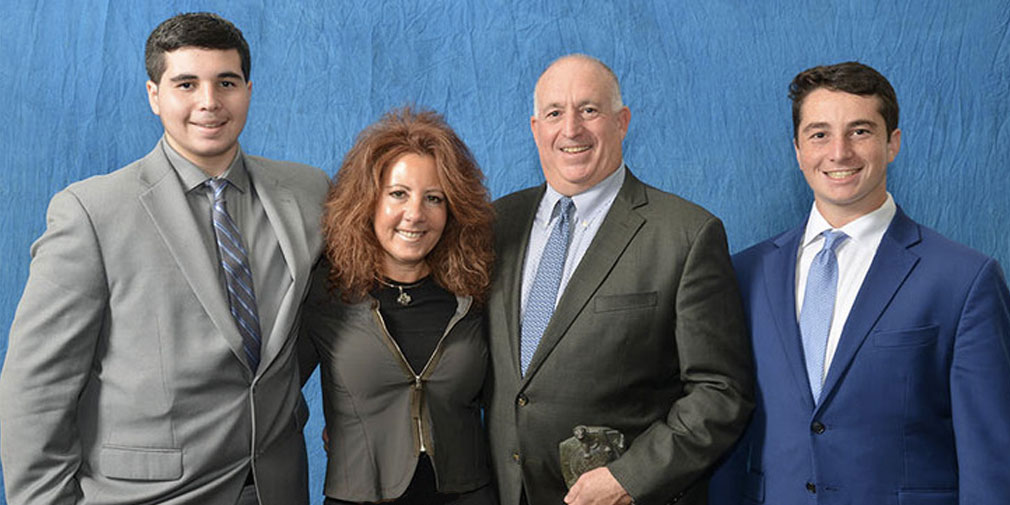 The Lonstein family from left to right: Sam, Julie, Wayne and Ari.IMAGE: BILL WALLACE